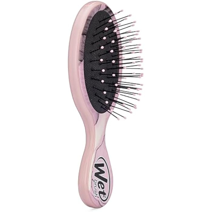 Wet Brush Squirt Detangler Hair Brushes, Dusty Rose - Mini Detangling Comb with Ultra-Soft IntelliFlex Bristles Glide Through Tangles with Ease - Pain-Free Hair Accessories for All Hair Types